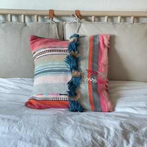 Pink Baja Throw Pillow